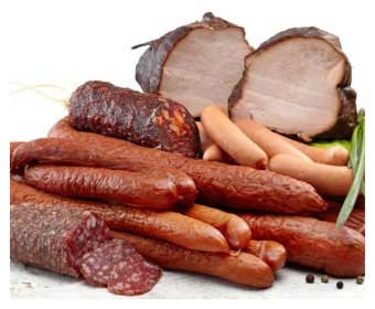 carnes procesadas: chorizo, jamon, salami