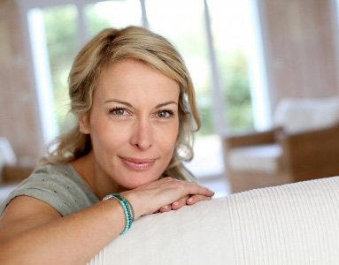 mujer con menopausia